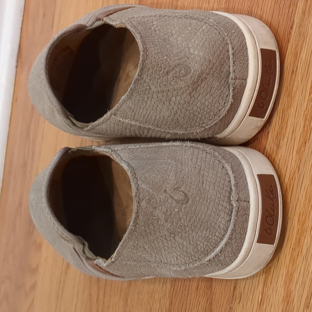 OluKai Pehuea leather slip-on W7.5 - Picture 4 of 11
